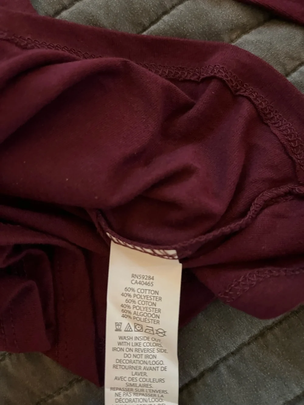 The Children's Place Maroon Long-Sleeve Holiday Graphic Tee